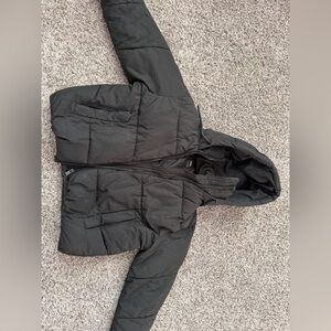 Zara black winter coat good condition